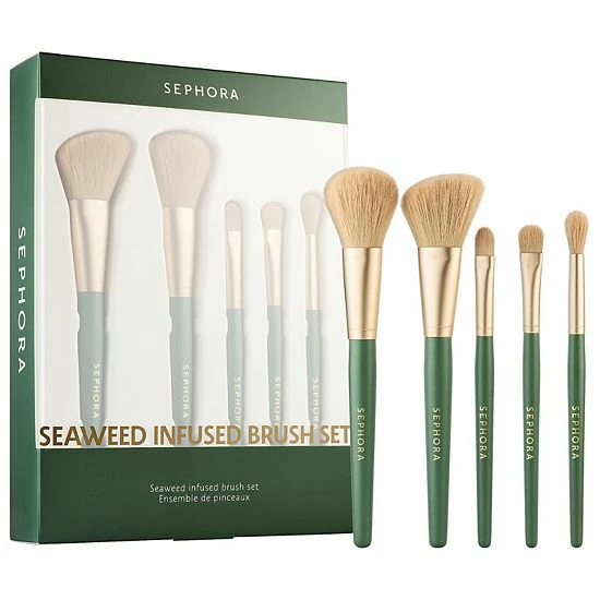 SEPHORA COLLECTION Seaweed Infused Vegan Makeup Brush Set 3 SEPHORA COLLECTION Seaweed Infused Vegan Makeup Brush Set