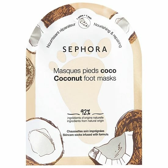 SEPHORA COLLECTION Clean Foot Mask Coconut 5 SEPHORA COLLECTION Clean Foot Mask Coconut - Image 3