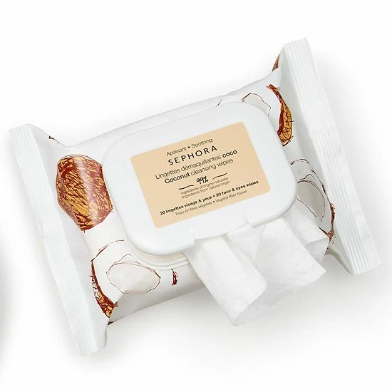 SEPHORA COLLECTION Clean Cleansing & Gentle Exfoliating Wipes Coconut 4 SEPHORA COLLECTION Clean Cleansing & Gentle Exfoliating Wipes Coconut - Image 2