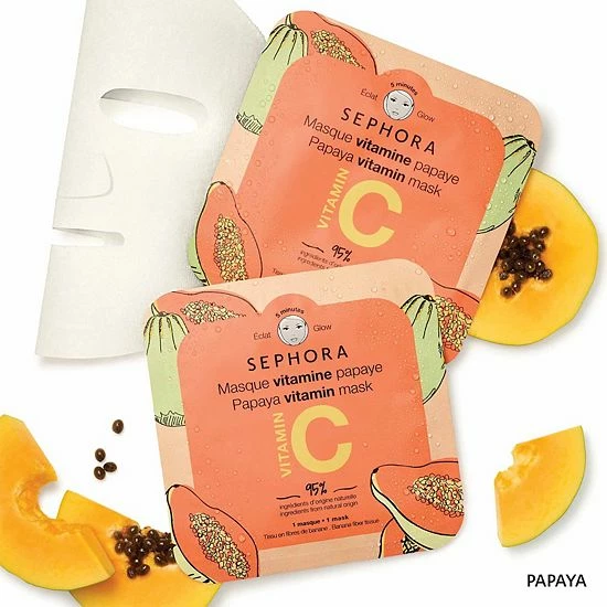 SEPHORA COLLECTION Vitamin Face Masks Mango 4 SEPHORA COLLECTION Vitamin Face Masks Mango - Image 2