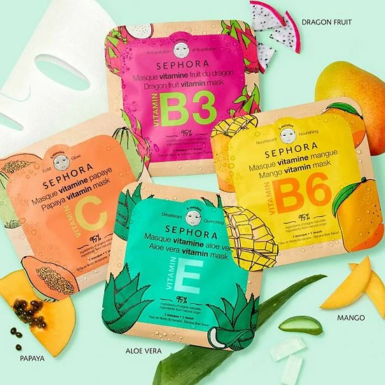 SEPHORA COLLECTION Vitamin Face Masks Mango 5 SEPHORA COLLECTION Vitamin Face Masks Mango - Image 3