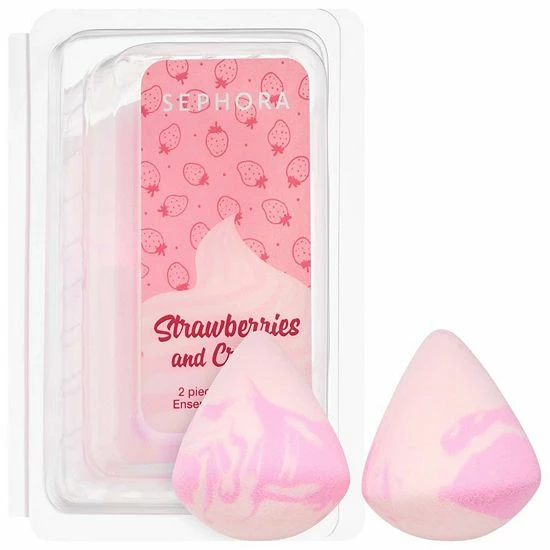 SEPHORA COLLECTION Strawberries And Cream Vegan Sponge Set 3 SEPHORA COLLECTION Strawberries And Cream Vegan Sponge Set