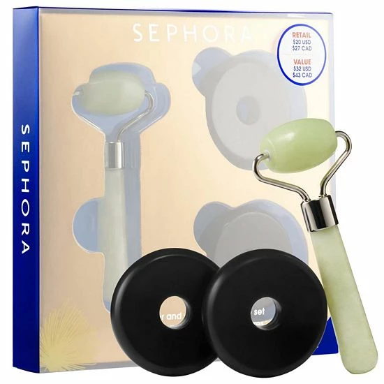 SEPHORA COLLECTION Mini Roller And Cooling Eye Stone Set 3 SEPHORA COLLECTION Mini Roller And Cooling Eye Stone Set